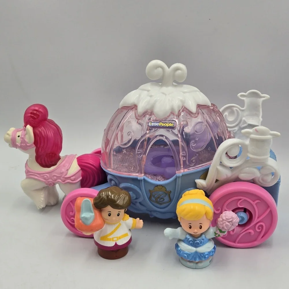 2012 Fisher Price Little People Disney Princess CINDERELLA'S COACH Carriage Work
